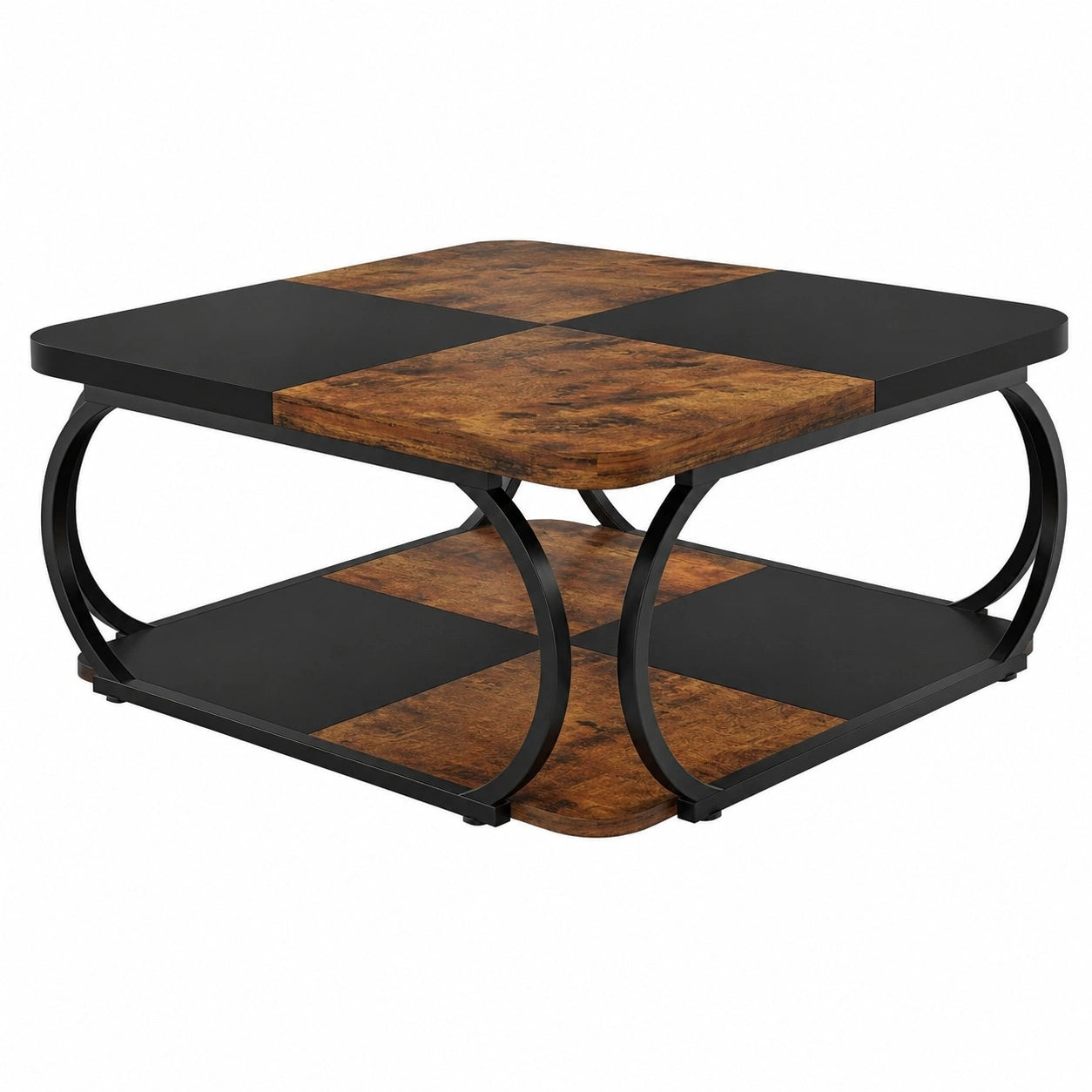 table-basse-industrielle-en-bois-carree-100x100-cm-marron-rustique-et-noir-klhdk11887qt